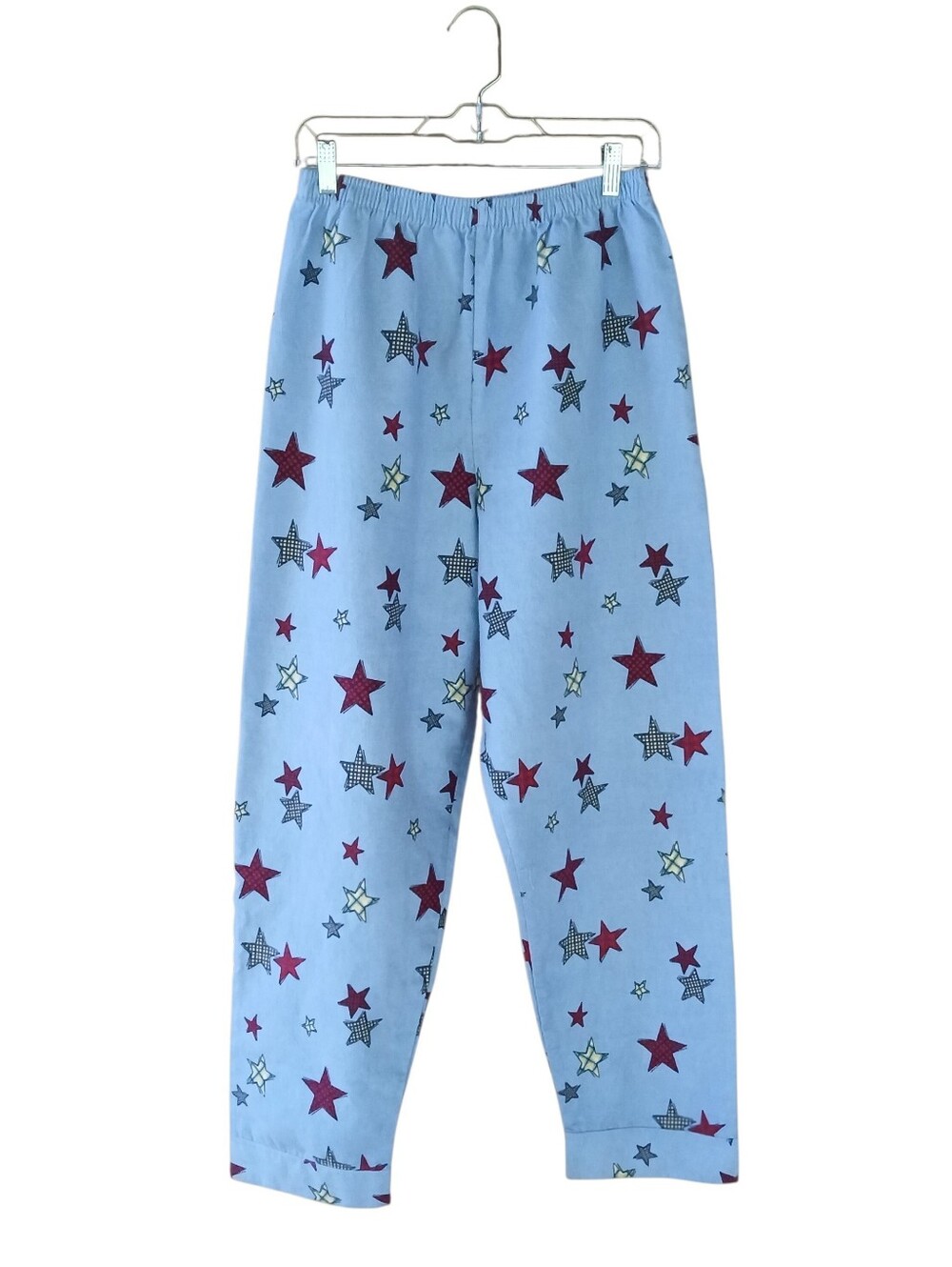Unbranded Light Blue Star Theme Flannel Pajama Pants Medium